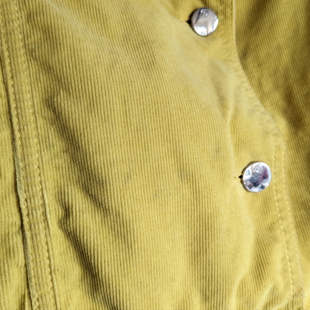 🐤 Bogner Canary Yellow Lightweight Corduroy Jacket Size M - Picture 3 of 8